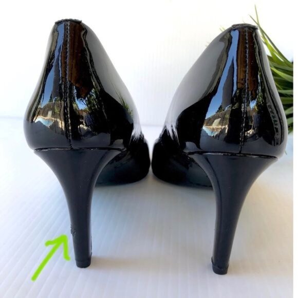 Via Spiga Patent Leather V-savannah Peep Toe pumps size 8 - Picture 6 of 8